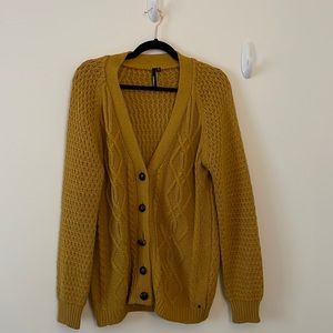 O’Neill mustard Cardigan